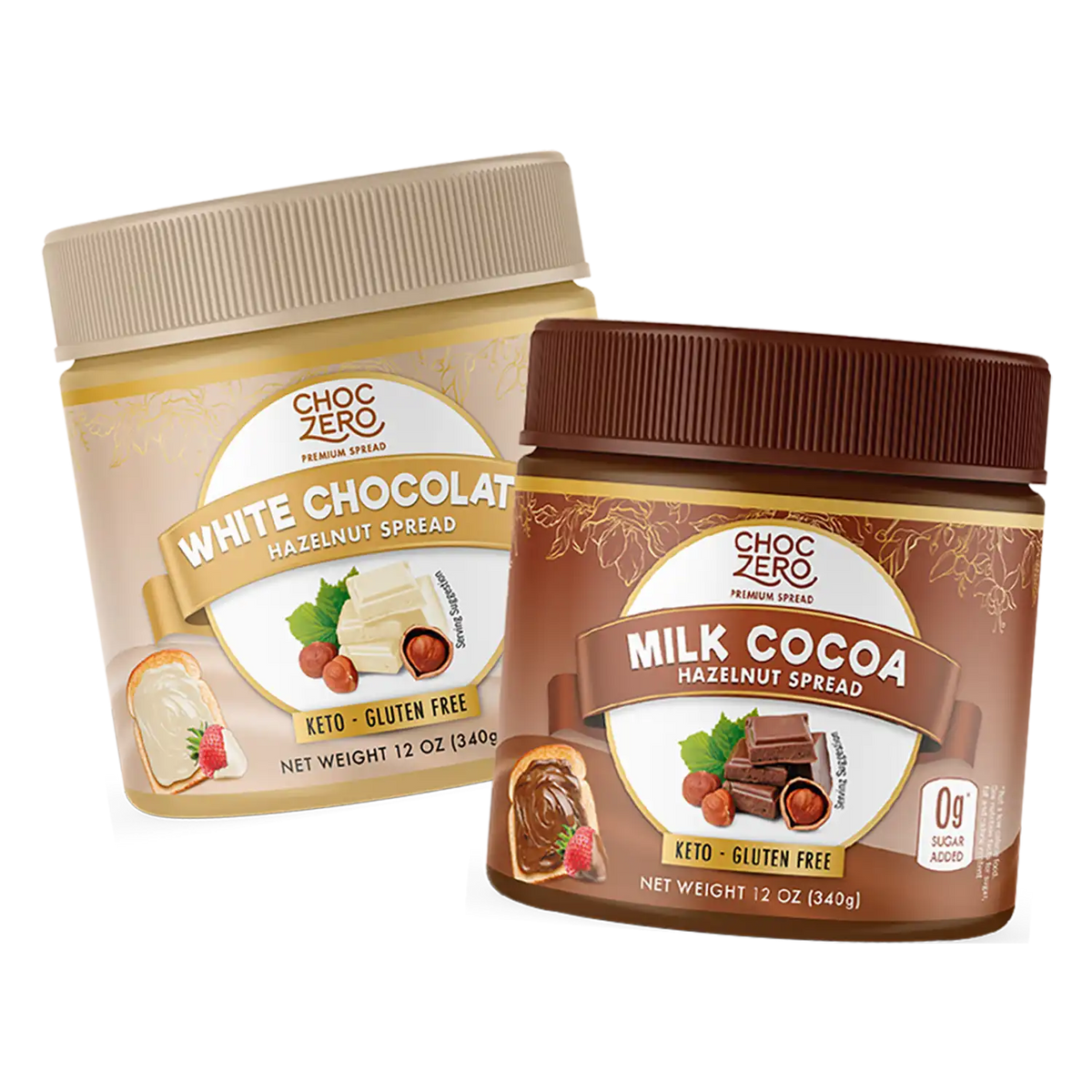 Milk and White Chocolate Hazelnut Spread Bundle